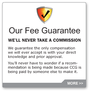 CCG Our Fee Guarantee graphic